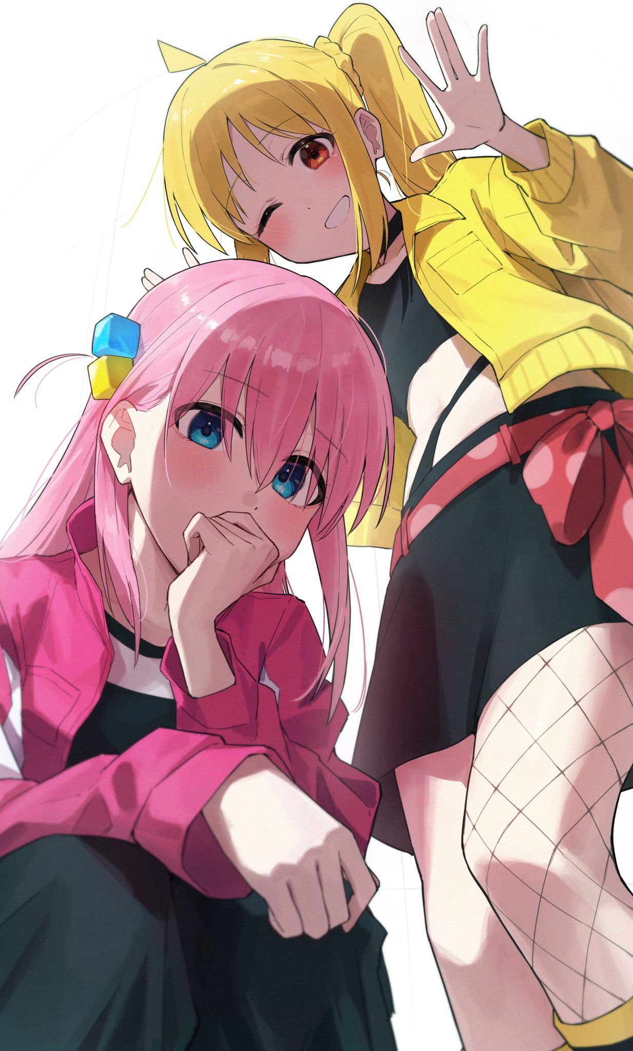 孤独摇滚,结束乐队,后藤一里,伊地知虹夏,美图,壁纸,绘画,二次元,动漫壁纸,动漫美图