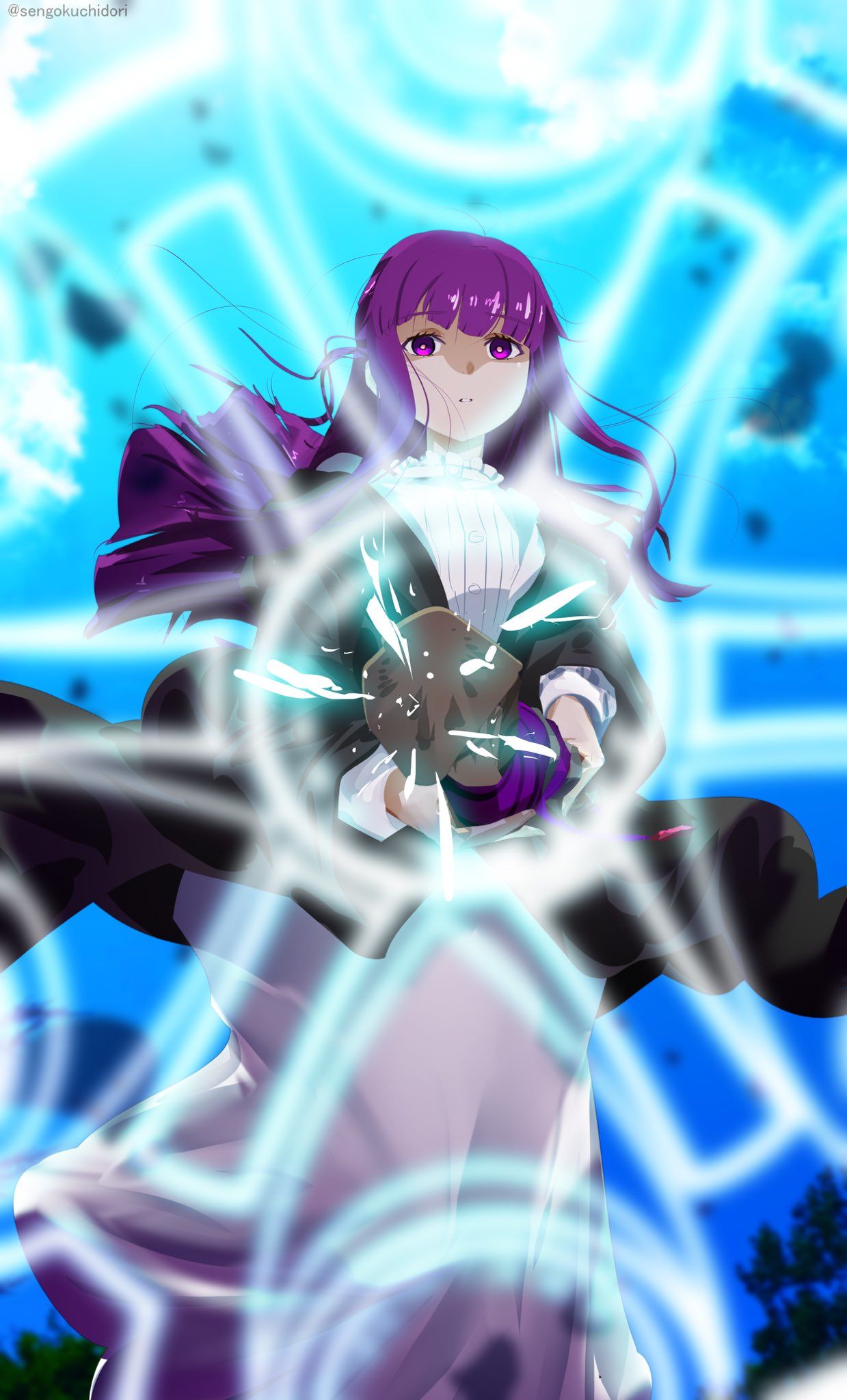 葬送的芙莉莲,芙莉莲,菲伦,美图,壁纸,绘画,插画,动漫壁纸,二次元壁纸,推特