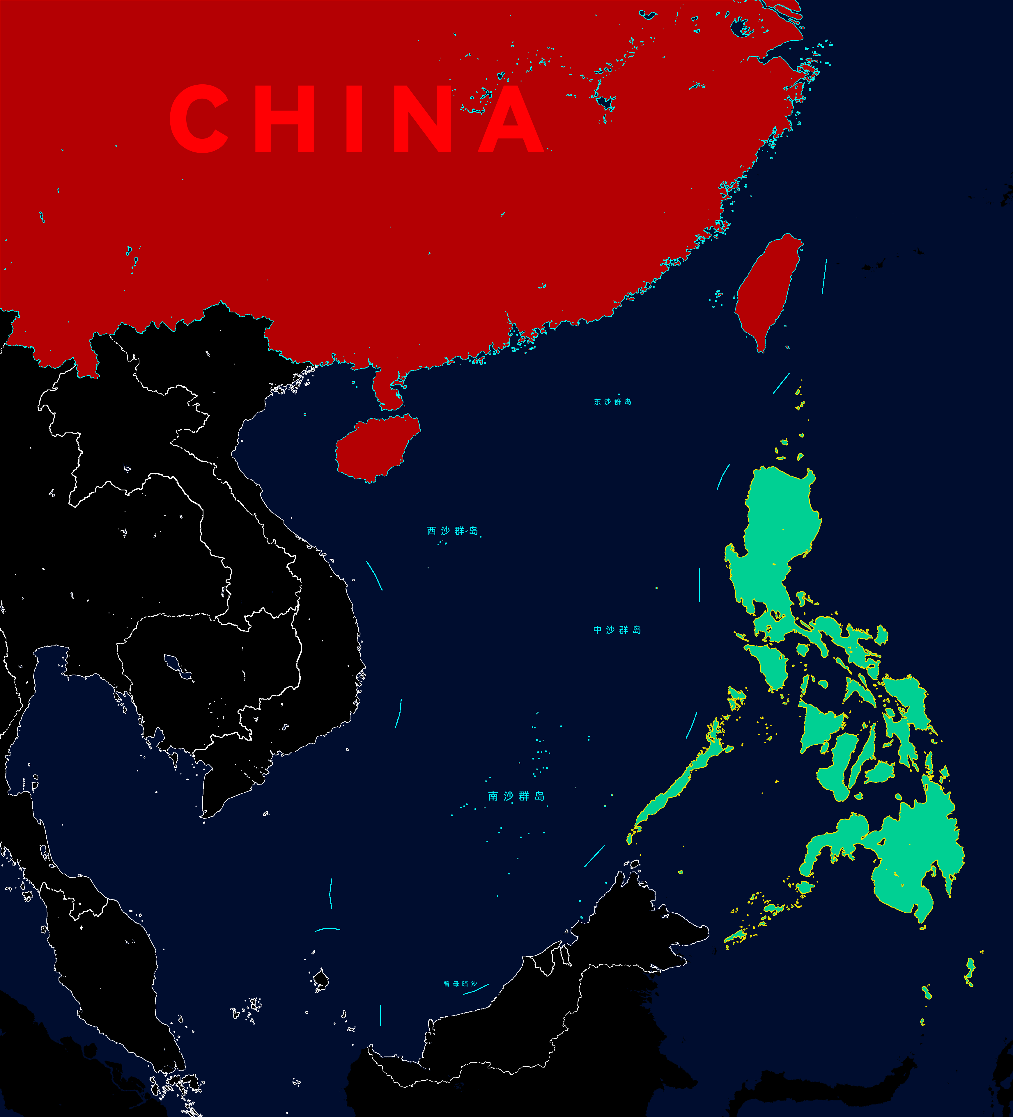 地图,地理知识,南海,菲律宾