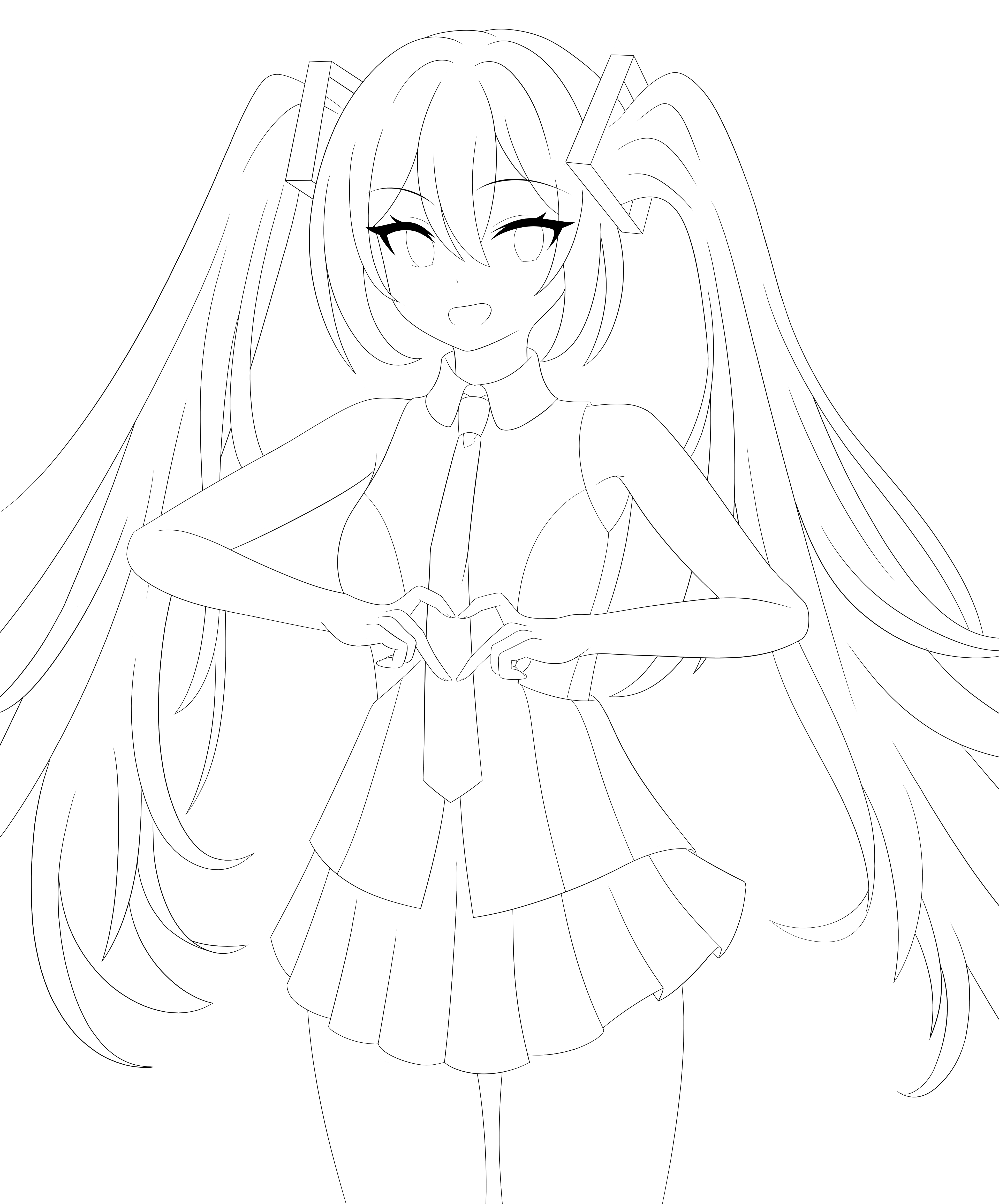 初音未来,绘画,日常