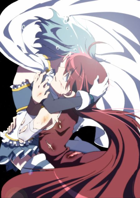 魔法少女小圆,魔法少女,美树沙耶香,佐仓杏子,美图,壁纸,绘画,插画,动漫壁纸,动漫美图