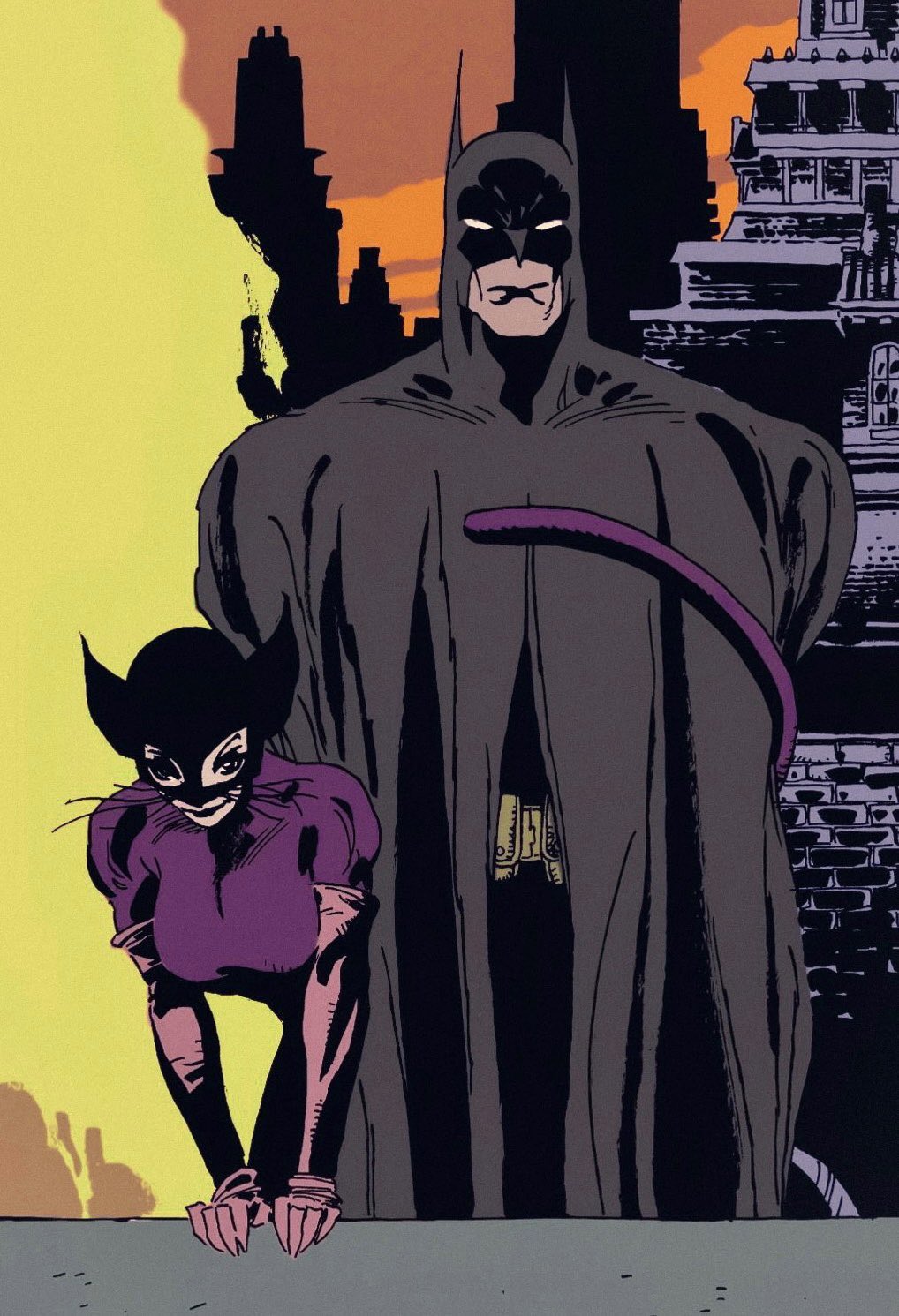 DC,DC漫画,美漫,超级英雄,蝙蝠侠,猫女,美图,壁纸,绘画,插画