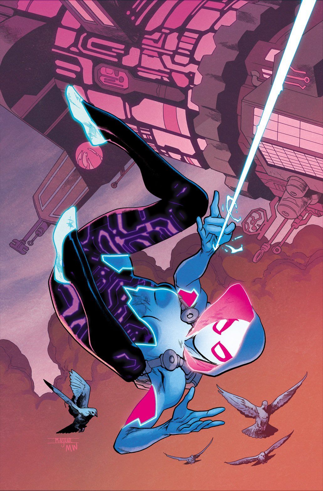 漫威,漫威漫画,超级英雄,蜘蛛侠,蜘蛛格温,美图,壁纸,绘画,插画,二次元